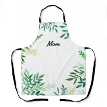 Grönt Blommigt Apron