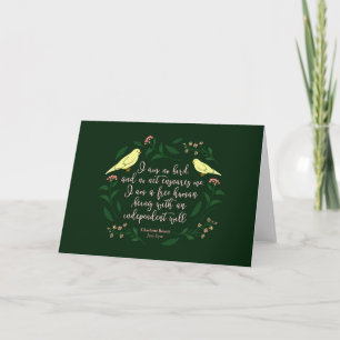 Grönt Blommigt Bird Charlotte Bronte Jane Eyre Quo Kort