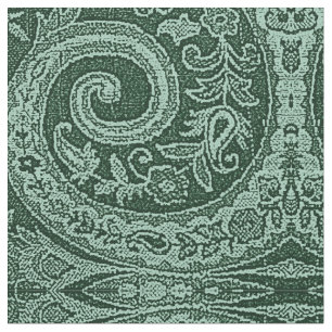 GRÖNT BLOMMIGT BROCADE TYG