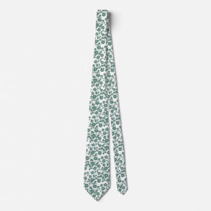 Grönt Blommigt Bröllop Marskalkars Groom Gift Slips