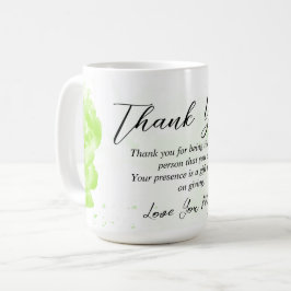 Grönt Blommigt Mamma Gift Idea Kaffemugg