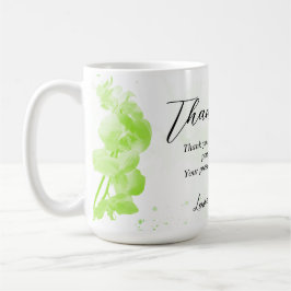 Grönt Blommigt Mamma Gift Idea Kaffemugg