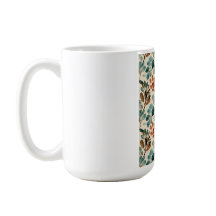 Grönt Blommigt Resa blomma i modern kaffe Älskare