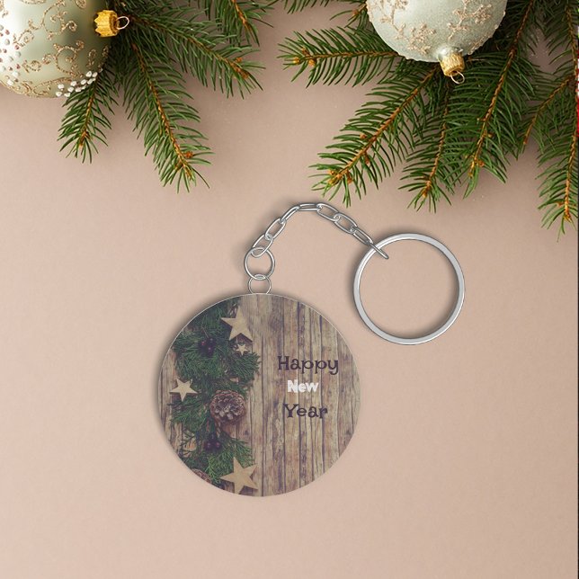 Grönt Blommigt-utandningskedja Nyckelring (Green Floral Wreath keychain
)