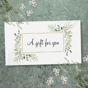 Grönt blomsterföretag kundpresentkort visitkort