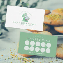 Grönt blomstermixerbakery lojalitetsbelöning