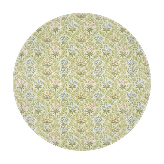 Grönt blomstermönster girlig kvinna (Framsidan)