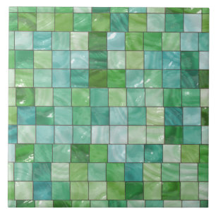 Grönt Blue Bassäng Tile Marble Mönster Kakelplatta