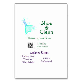 Grönt blue gitter clean mop add namn adress q r b bordsnummer