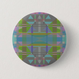 Grönt Blue Lila Geometric Knapp