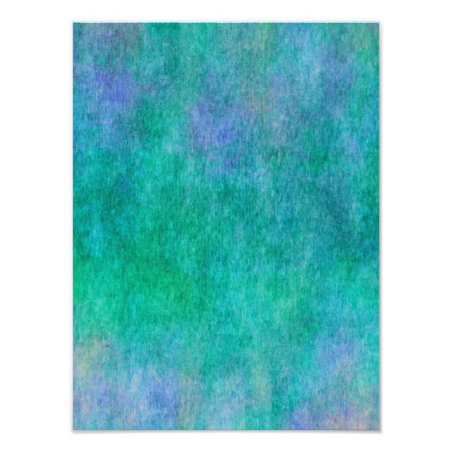 Grönt Blue Lila Watercolor - bakgrund Fototryck (Framsidan)