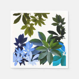 Grönt & Blue Löv Standard Cocktail Napkin Pappersservett