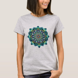 Grönt/Blue Mandala Basic T-Shirt