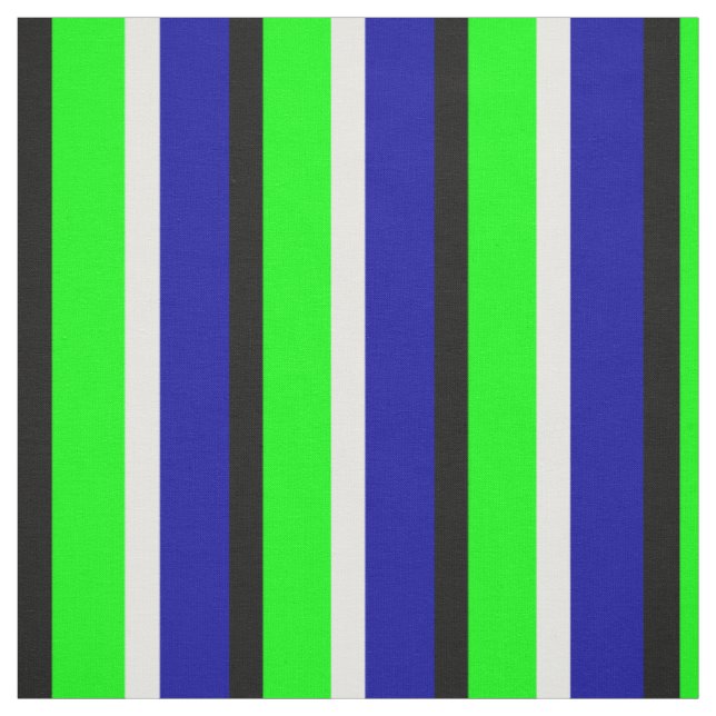 Grönt Blue Rand Textile Tyg (Provkarta)