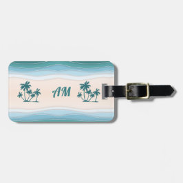 Grönt Blue Vinkarare Handflatan Träd Bagagebricka