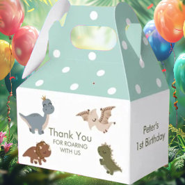 grönt boho dinosaur presentaskar