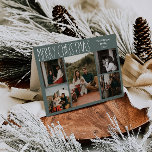 Grönt Boho Polka Dot-jul-fem-foto Helgkort<br><div class="desc">Den här grönten är boho polka-pricken julklappad fem fotokort för helgdag är perfekt för din moderna bohemiska land-inspirerade Julhälsningar. Det klassiska, rustiska men finstilta, handritade teckensnittet ge är en snygg vintage som ser söt och enkel ut. Polka dots kom i jordtoner av rött, sage grönt, rosa, terrakotta, rost och tan....</div>