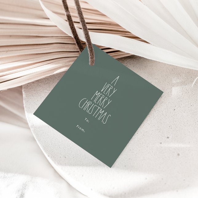 Grönt Boho Polka från jul till Gåvor Etiketter (Skapare uppladdad)