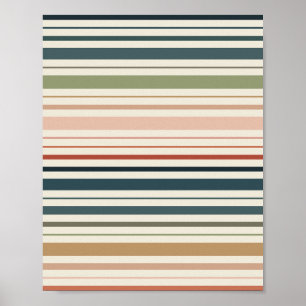 Grönt Boho Rand Poster