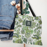 Grönt Boho Vintage Blommigt Monogram Tygkasse<br><div class="desc">Anpassningsbarna monogrammerad till säcken med ett blommönster av boho-vintage i nyans av grönt och vitt. Anpassa den med ditt monogram som första steg i ett mörk grönt kvadrat ram. Använda designen verktyg för att redigera texten typsnitt och färg och lägga till egna foton för att skapa en typ av design....</div>