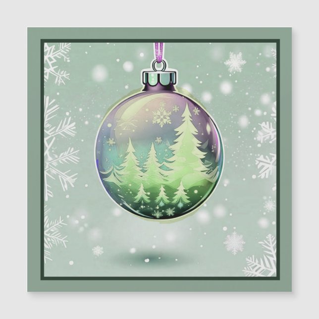 Grönt Boll Magnetic Card (Framsida)