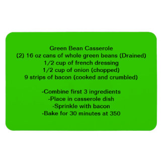 Grönt bönmagnet magnet