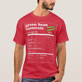 Grönt Bönor Casserole Nutrition Facts Underbart ta T Shirt