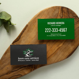 Grönt Bonsai Gräsmatta Care Landscaping Visitkort