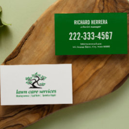 Grönt Bonsai Gräsmatta Care Landscaping Visitkort