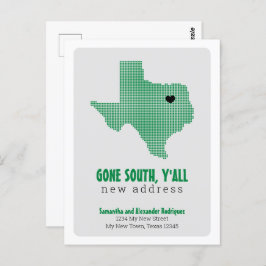 Grönt Borta syd, Y Flytta Vykort