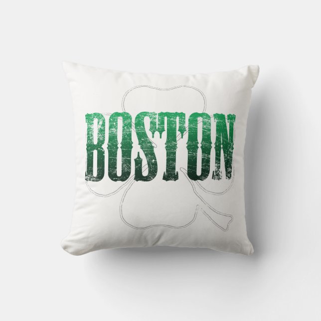 Grönt Boston Pillow Kudde (Framsida)