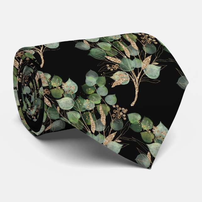 GRÖNT BOTANICAL 2 MANAR TIE SLIPS (Rullad)