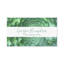 Grönt Botaniskt Affärskort