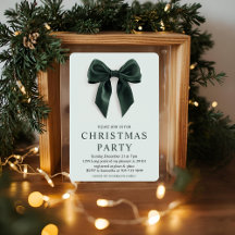 "Grönt Bow jul Party | Helgdag för elegant