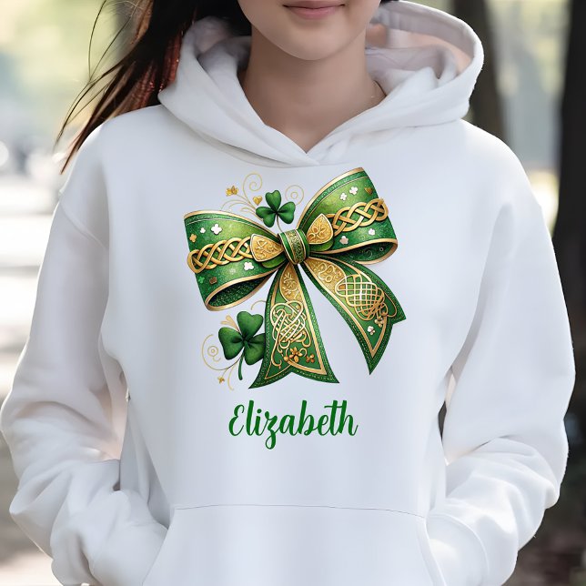 Grönt Bow på St. Patrick-Day-Eleganten T Shirt (Skapare uppladdad)