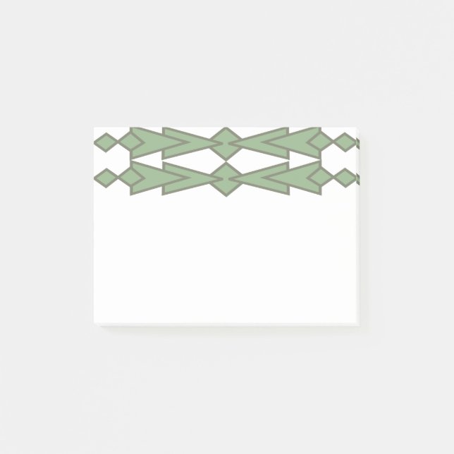 Grönt Bowties Post-it Block (Framsida)