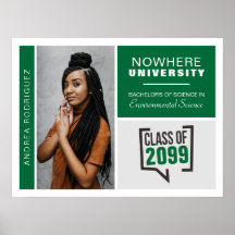 Grönt Boxes & Photo Studenten Poster