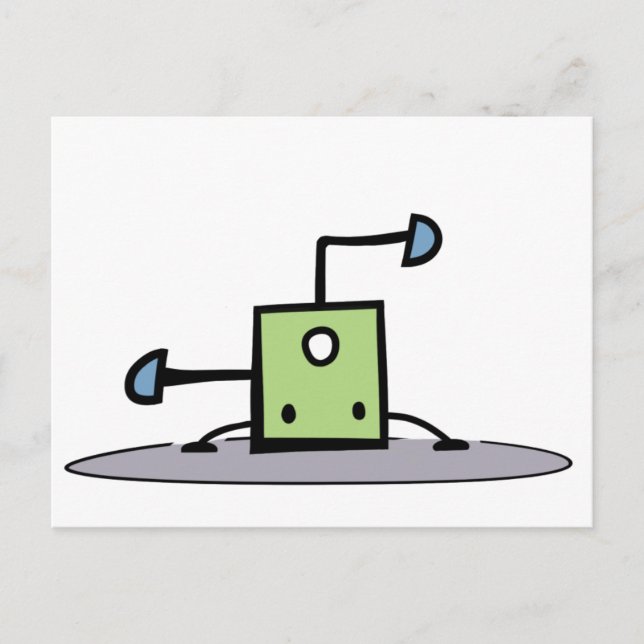 Grönt Breakdans Sak Vykort (Framsida)