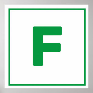 GRÖNT BREV F POSTER