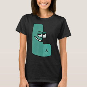 Grönt Brev L Alphabet Lore T Shirt