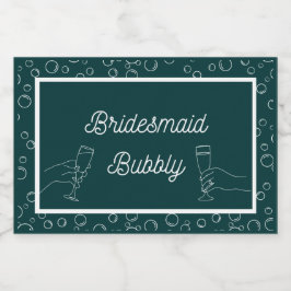 Grönt Bridesmaid Bubly Mini Sparkling Vin Lab