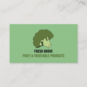 Grönt Broccoli, Greengrocers Visitkort