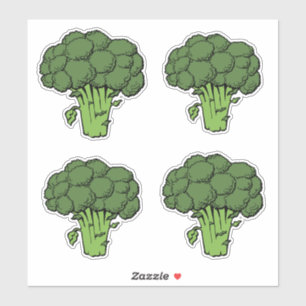 Grönt Broccoli Klistermärken