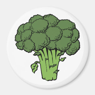 Grönt Broccoli Magnet