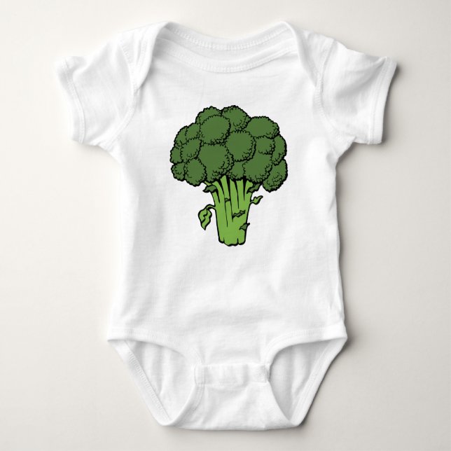 Grönt Broccoli T Shirt (Framsida)