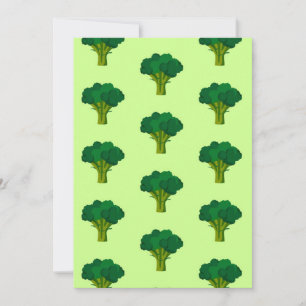 Grönt Broccoli Vegetable Healthy Eating Veggie Tack Kort