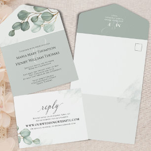 Grönt Bröllop Eucalyptus Greenery Elegant