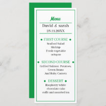 Grönt Bröllop Middag