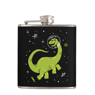 Grönt Brontosaurus Dinos in Space Fickplunta