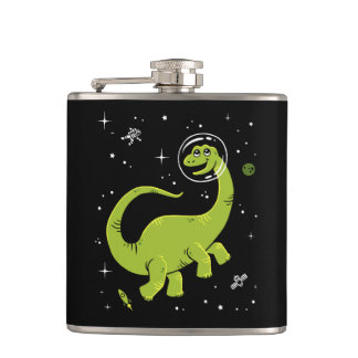 Grönt Brontosaurus Dinos in Space Fickplunta